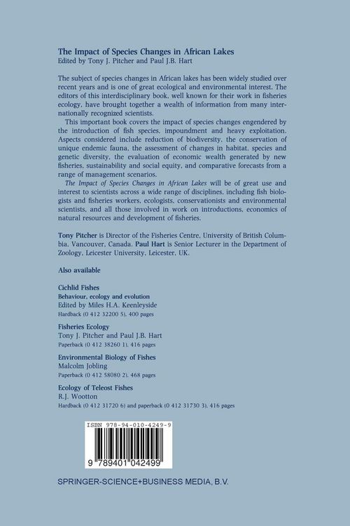 Produktbild: The Impact of Species Changes in African Lakes