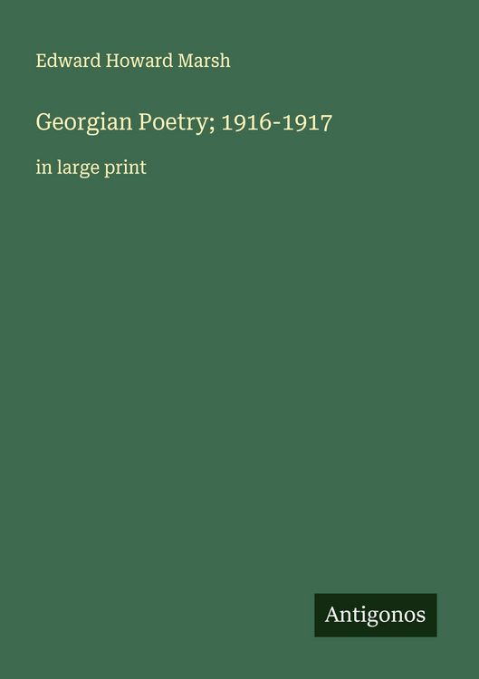 Produktbild: Georgian Poetry; 1916-1917