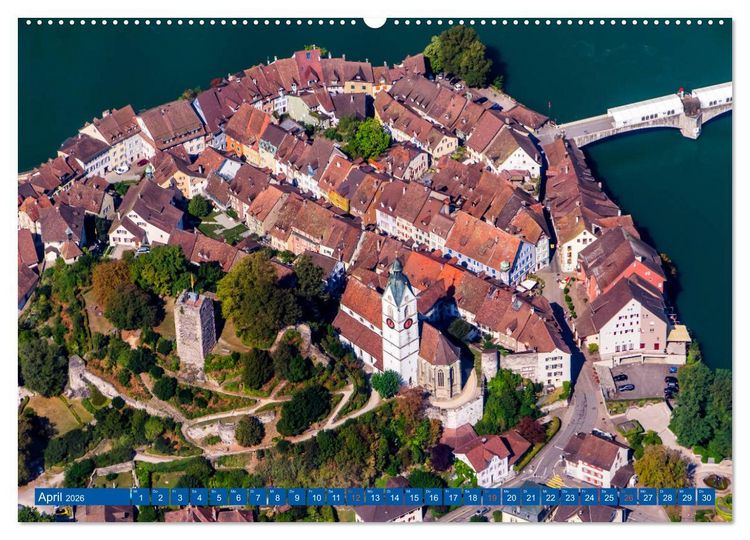Produktbild: Luftaufnahmen der Schweiz (Wandkalender 2026 DIN A2 quer), CALVENDO Monatskalender