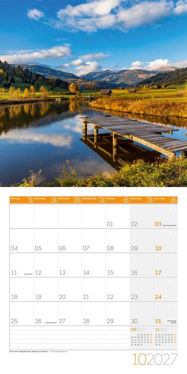 Produktbild: Alpen Kalender 2027 - 30x30 - Art12