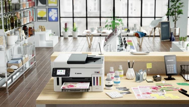 Produktbild: Canon MAXIFY GX6150 Multifunktionsdrucker Tintenstrahl Farbe A4 Drucker, Scanner, Kopierer Duplex, USB, WLAN, LAN