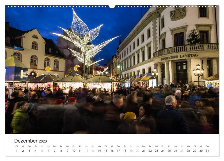 Produktbild: Du sch&ouml;nes Wiesbaden (Wandkalender 2026 DIN A2 quer), CALVENDO Monatskalender