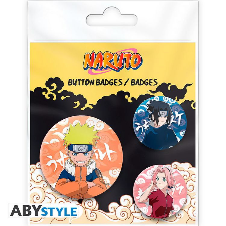 NARUTO - Badge Pack - Naruto, Sasuke, Sakura kaufen