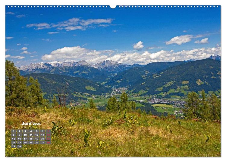 Produktbild: Die weiten T&auml;ler im Salzburger Land (hochwertiger Premium Wandkalender 2026 DIN A2 quer), Kunstdruck in Hochglanz