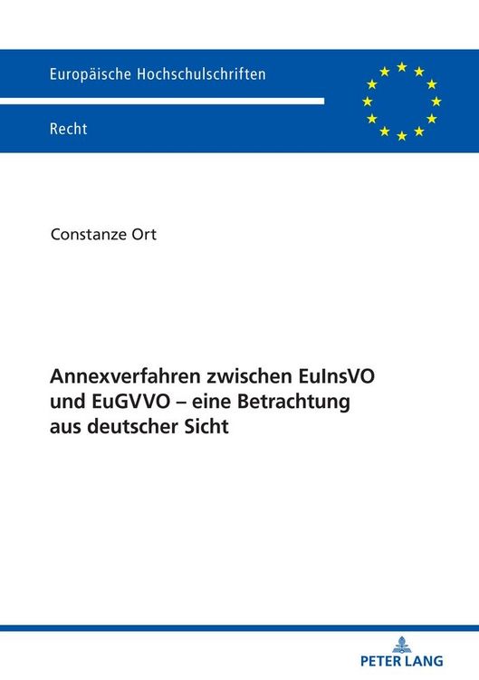Produktbild: Annexverfahren zwischen EuInsVO und EuGVVO &ndash; eine Betrachtung aus deutscher Sicht