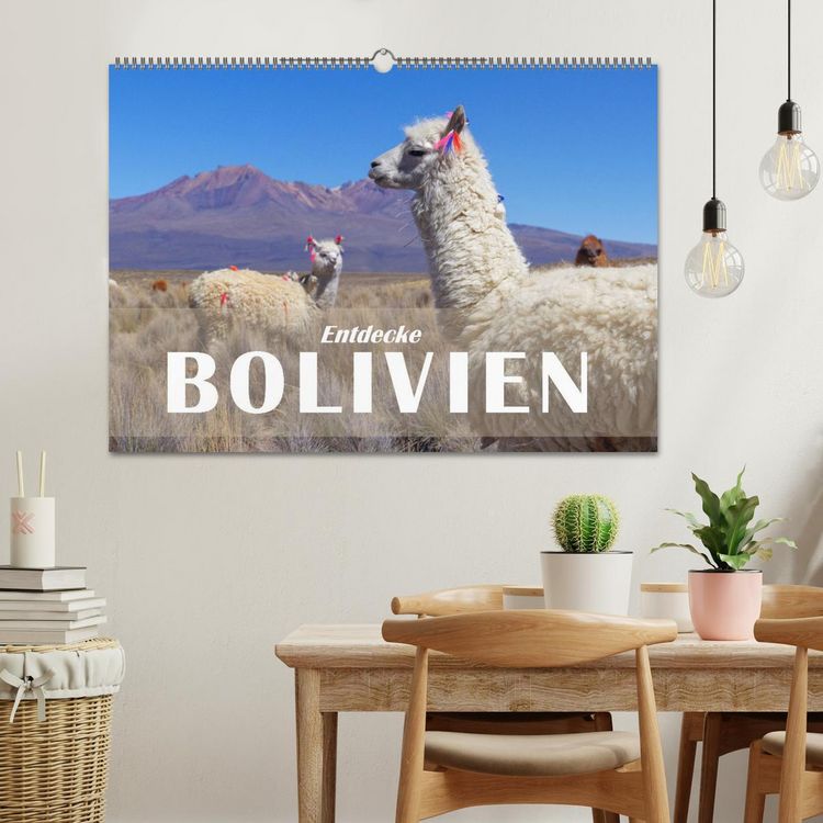 Produktbild: Entdecke Bolivien (Wandkalender 2026 DIN A2 quer), CALVENDO Monatskalender