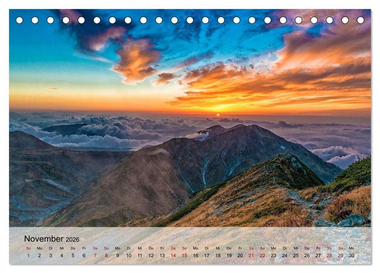 Produktbild: Magische Bergwelten der Erde (Tischkalender 2026 DIN A5 quer), CALVENDO Monatskalender