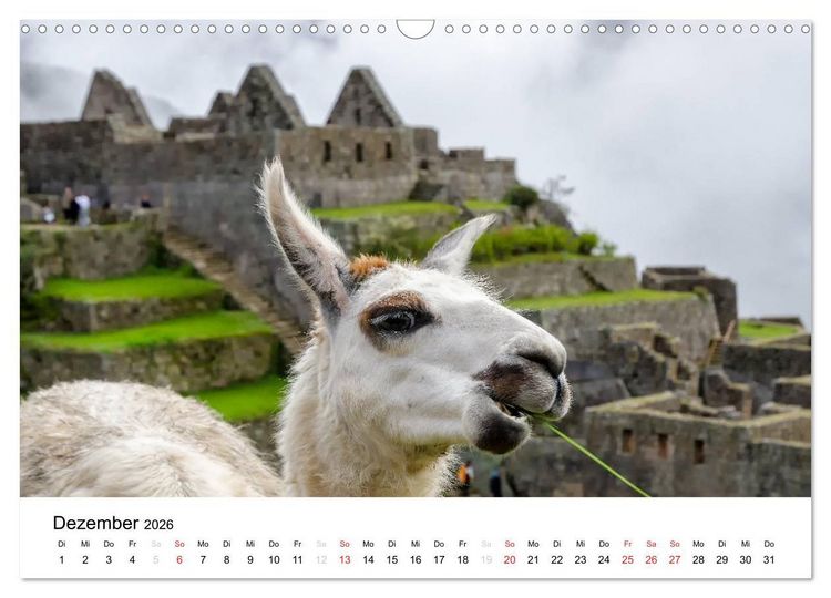 Produktbild: Peru - Land der Inkas und Alpakas (Wandkalender 2026 DIN A3 quer), CALVENDO Monatskalender