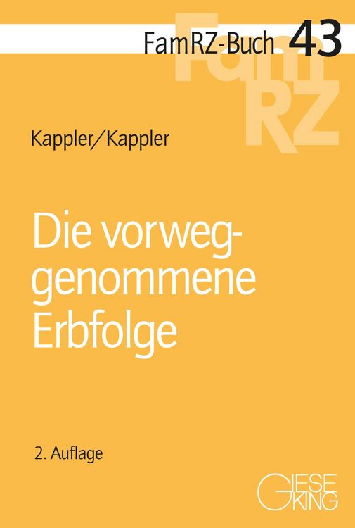 Produktbild: Die vorweggenommene Erbfolge