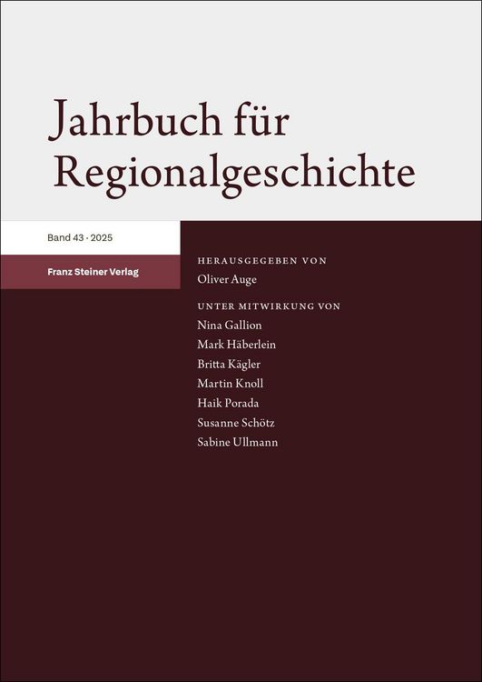 Produktbild: Jahrbuch f&uuml;r Regionalgeschichte 43 (2025)