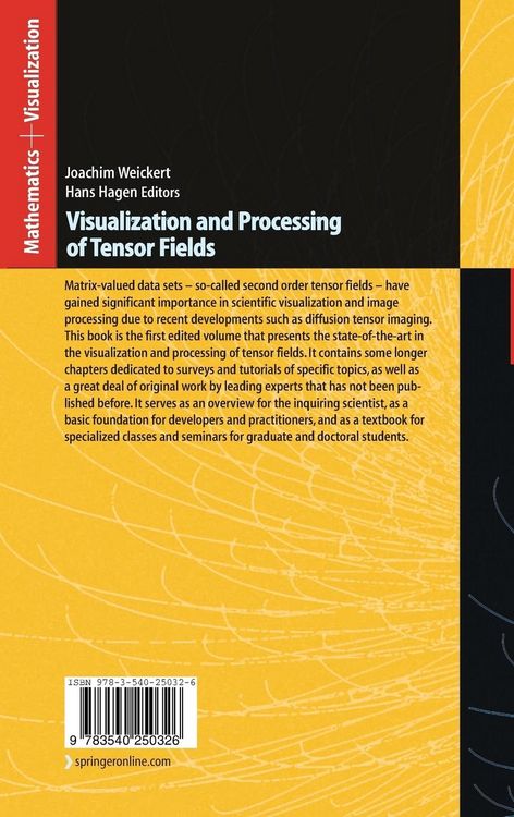 Produktbild: Visualization and Processing of Tensor Fields