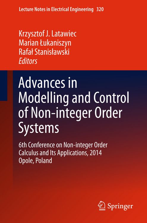 Produktbild: Advances in Modelling and Control of Non-integer-Order Systems