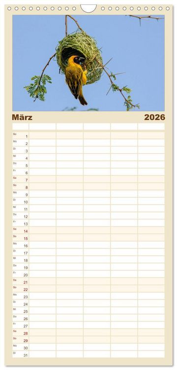 Produktbild: Familienplaner 2026 - Facetten Namibias mit 5 Spalten (Wandkalender, 21 x 45 cm) CALVENDO