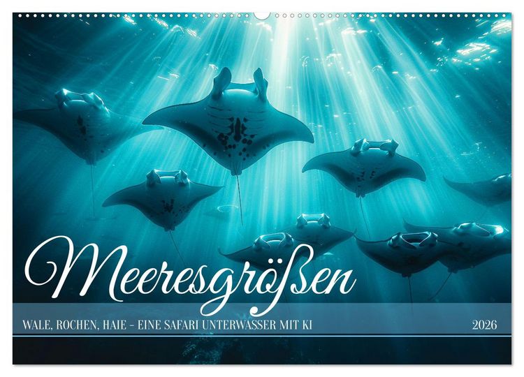 Produktbild: Meeresgr&ouml;&szlig;en (Wandkalender 2026 DIN A2 quer), CALVENDO Monatskalender