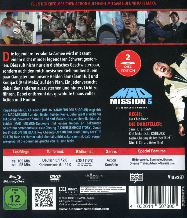 Produktbild: Mad Mission 5 - Uncut - 2 Disc Complete-Edition (Blu-ray + DVD)