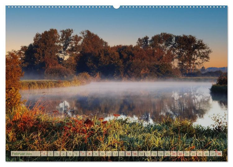 Produktbild: Morgengl&uuml;hen & Nebelschimmer (hochwertiger Premium Wandkalender 2026 DIN A2 quer), Kunstdruck in Hochglanz