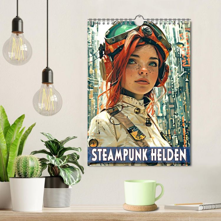 Produktbild: Steampunk Helden (Wandkalender 2026 DIN A4 hoch), CALVENDO Monatskalender