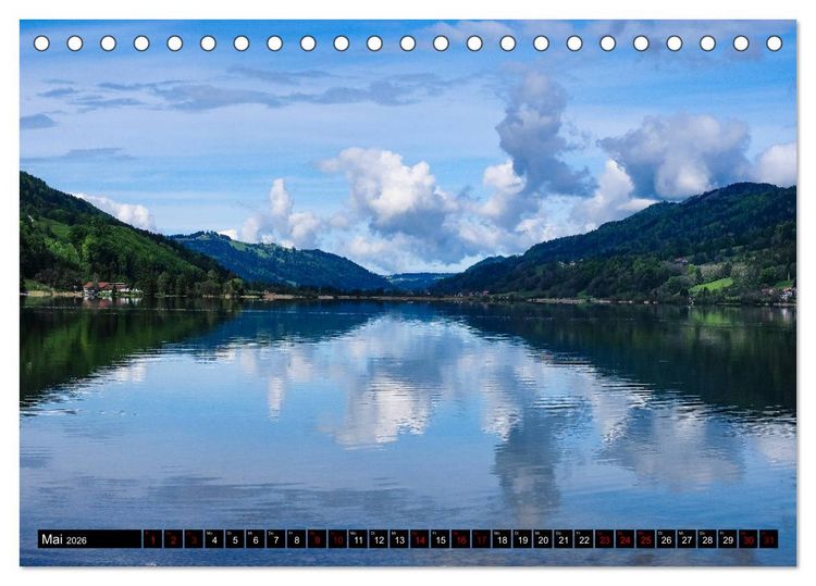 Produktbild: Ausflugsziele rund um Isny (Tischkalender 2026 DIN A5 quer), CALVENDO Monatskalender