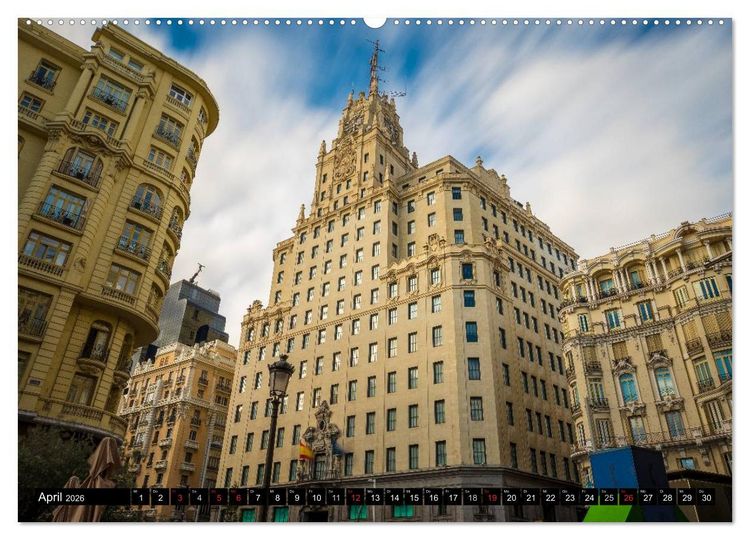 Produktbild: Metropole Madrid (Wandkalender 2026 DIN A2 quer), CALVENDO Monatskalender