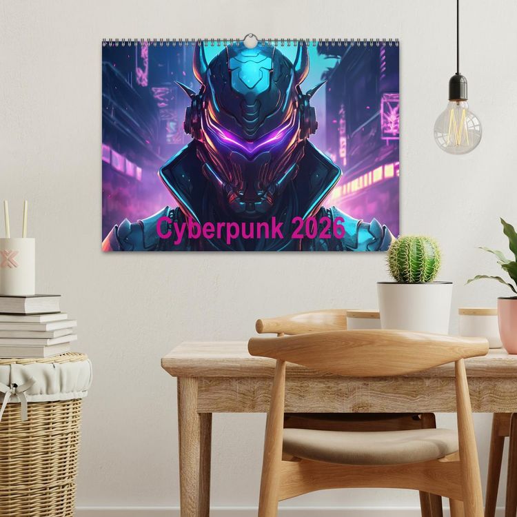 Produktbild: Cyberpunk (Wandkalender 2026 DIN A3 quer), CALVENDO Monatskalender