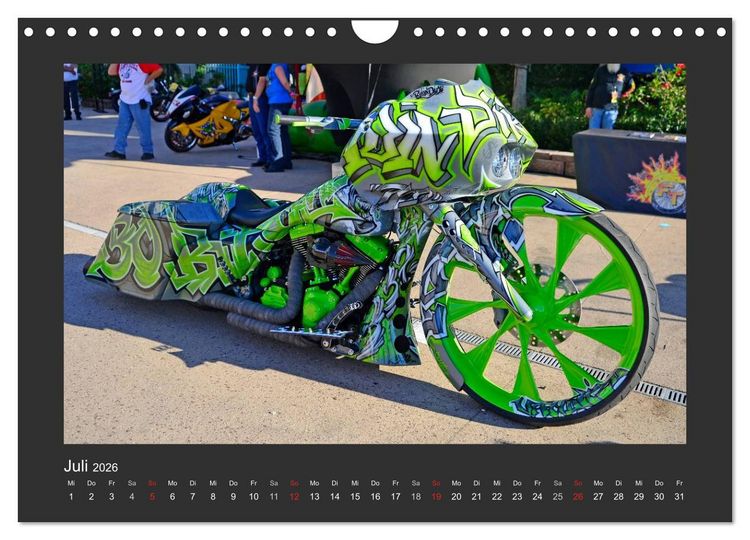 Produktbild: BEST OF HARLEY-DAVIDSON BAGGER-STYLE (Wandkalender 2026 DIN A4 quer), CALVENDO Monatskalender