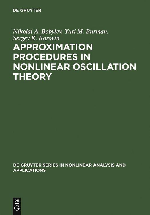 Produktbild: Approximation Procedures in Nonlinear Oscillation Theory