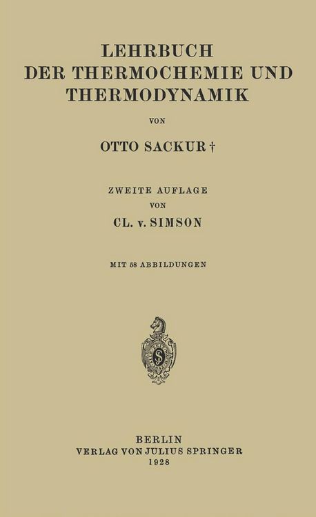 Produktbild: Lehrbuch der Thermochemie und Thermodynamik