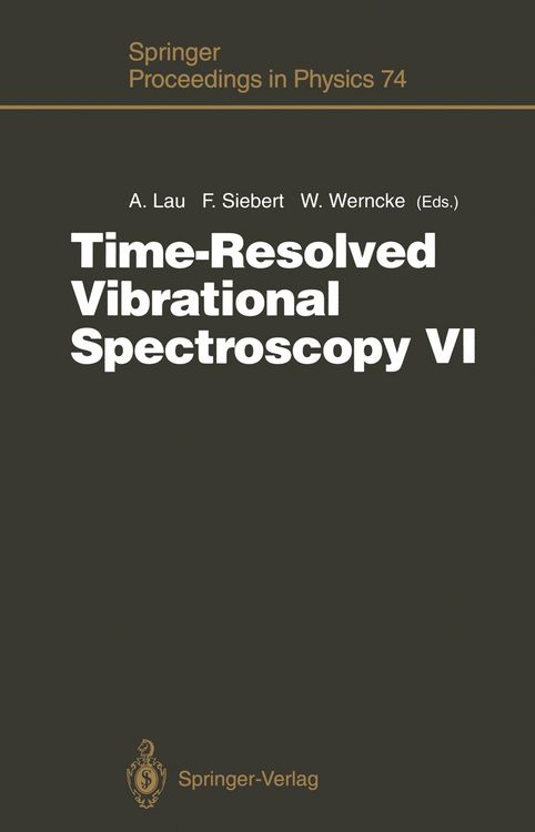 Produktbild: Time-Resolved Vibrational Spectroscopy VI