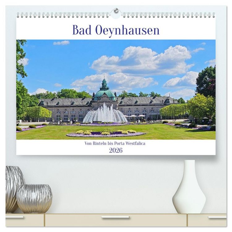 Produktbild: Bad Oeynhausen - Von Rinteln bis Porta Westfalica (hochwertiger Premium Wandkalender 2026 DIN A2 quer), Kunstdruck in Hochglanz