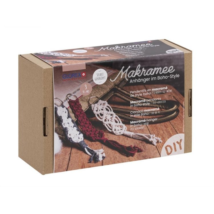 Produktbild: Bastelset Makramee Anh&auml;nger Boho-Style