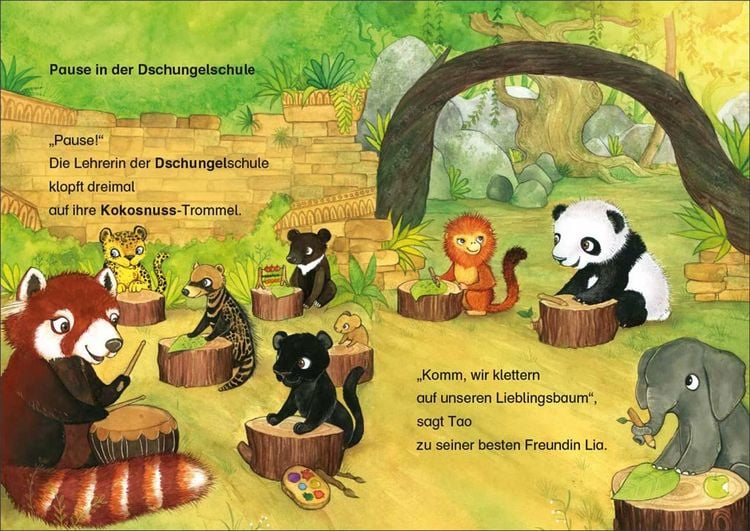 Produktbild: Lesel&ouml;wen 1. Klasse - Ein Panda in der Dschungelschule