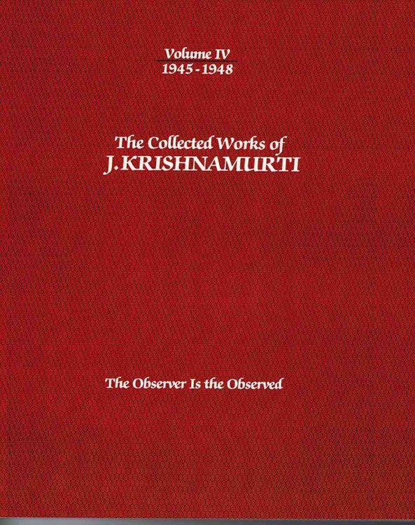 Produktbild: The Collected Works of J. Krishnamurti, Volume IV