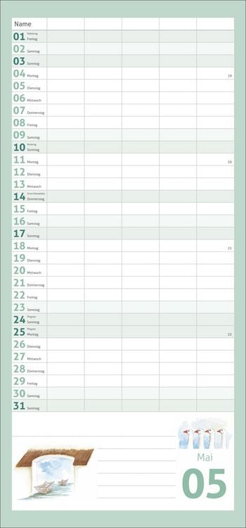 Produktbild: Times&more Schaffner Familienplaner 2026