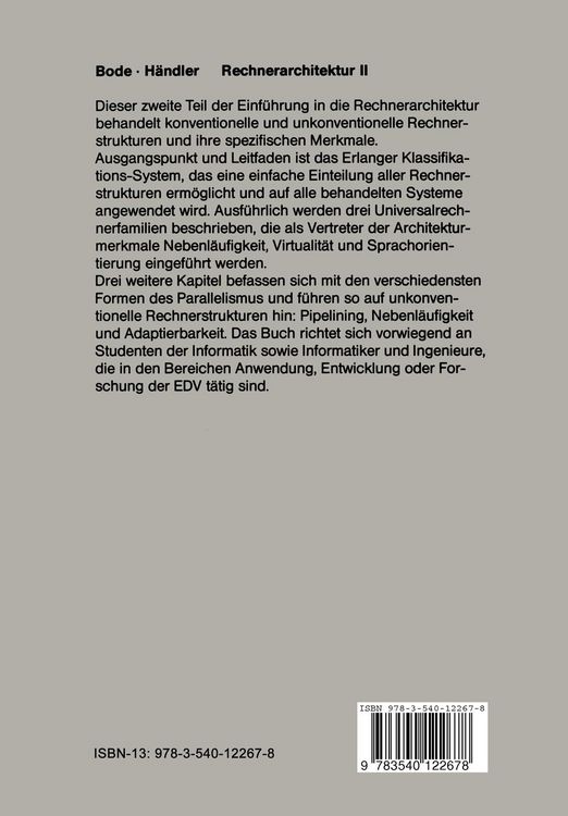 Produktbild: Rechnerarchitektur II