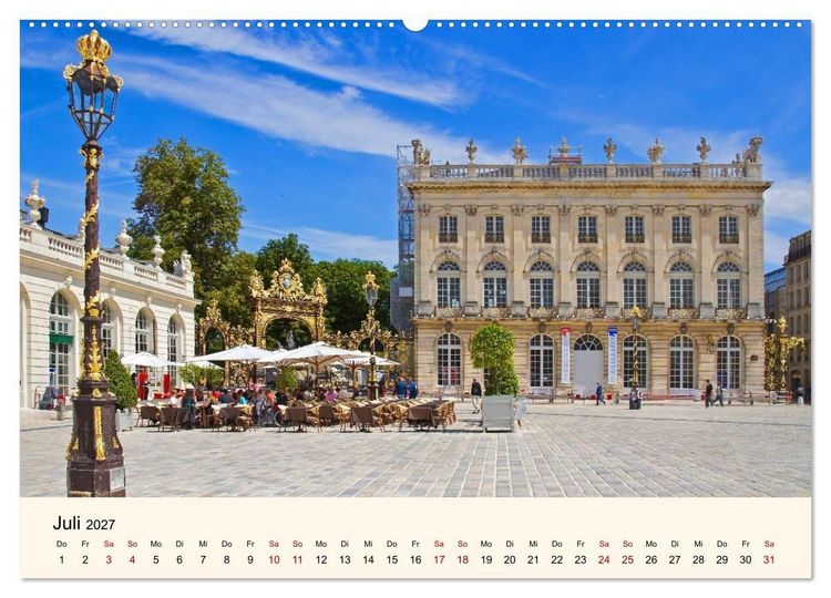 Produktbild: Nancy und Metz &ndash; Kulturelle Sch&auml;tze in Lothringen (Wandkalender 2027 DIN A2 quer), CALVENDO Monatskalender