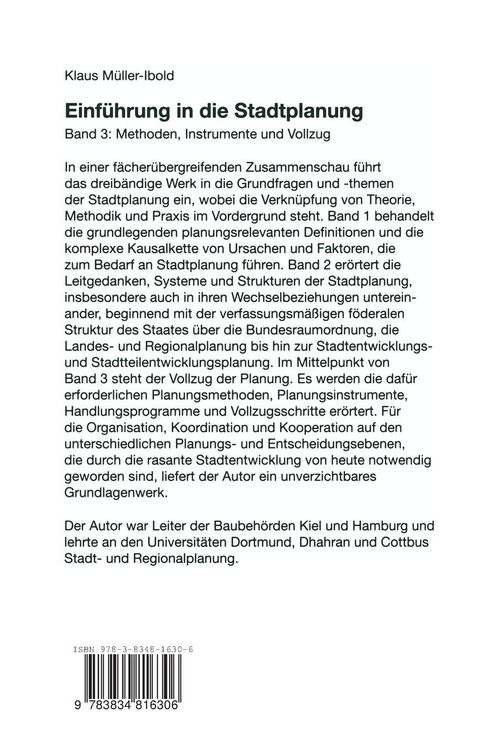 Produktbild: Einf&uuml;hrung in die Stadtplanung 3