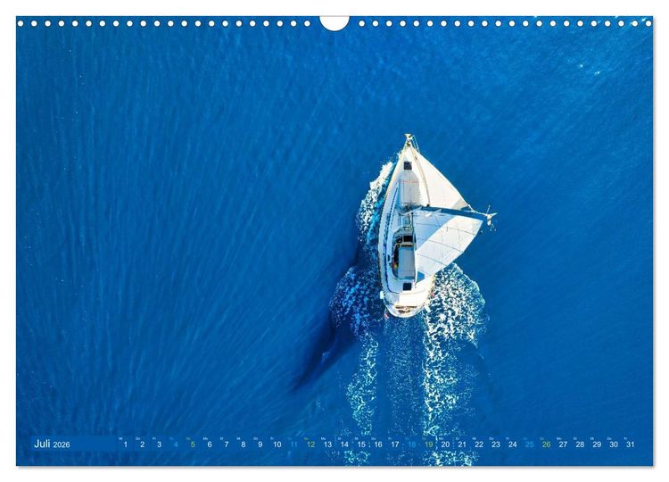 Produktbild: SEGELN - unterwegs mit dem Wind (Wandkalender 2026 DIN A3 quer), CALVENDO Monatskalender