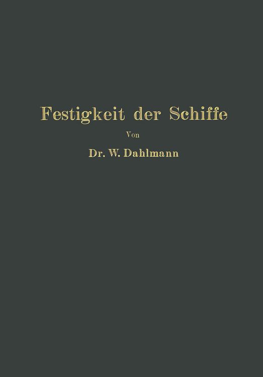 Produktbild: Festigkeit der Schiffe