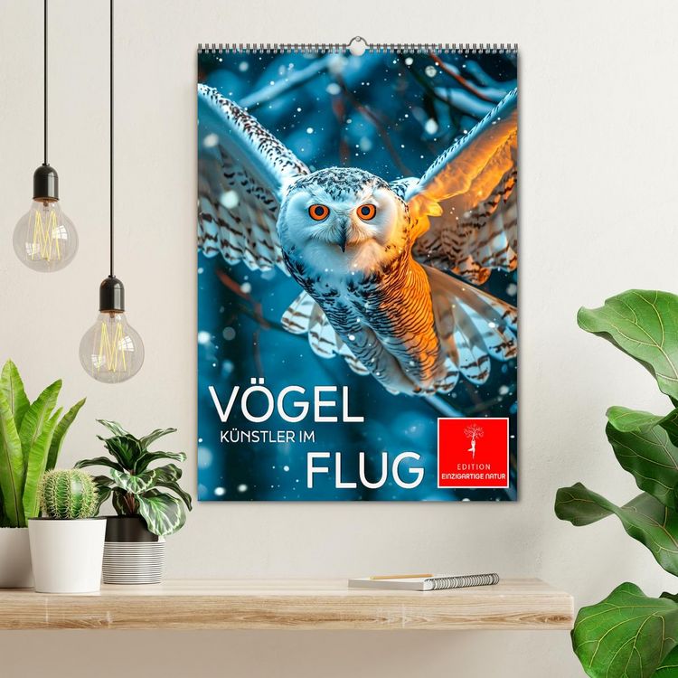 Produktbild: V&ouml;gel - K&uuml;nstler im Flug (Wandkalender 2026 DIN A2 hoch), CALVENDO Monatskalender