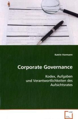 Produktbild: Vormann Katrin: Corporate Governance