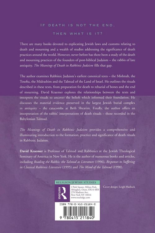 Produktbild: The Meanings of Death in Rabbinic Judaism