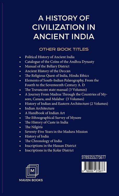 Produktbild: A History Of Civilization in Ancient India