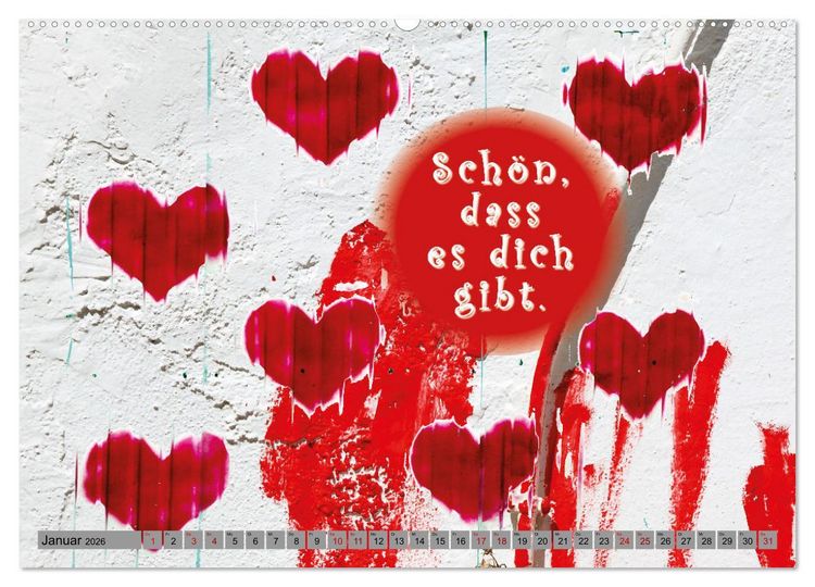 Produktbild: F&uuml;r meinen Lieblingsmenschen (hochwertiger Premium Wandkalender 2026 DIN A2 quer), Kunstdruck in Hochglanz