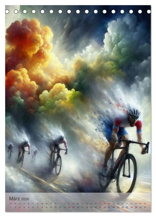 Produktbild: NEVER STOP THE SPORT (Tischkalender 2026 DIN A5 hoch), CALVENDO Monatskalender