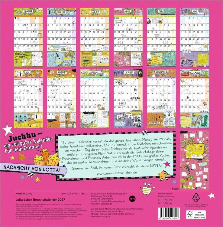 Produktbild: Lotta-Leben Broschurkalender 2027