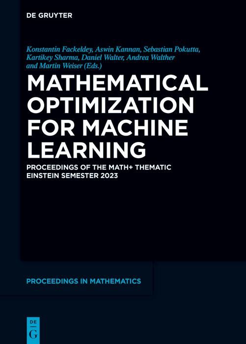 Produktbild: Mathematical Optimization for Machine Learning