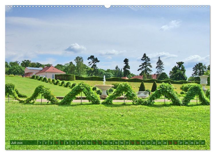 Produktbild: Schlossgarten Neustrelitz (Wandkalender 2026 DIN A2 quer), CALVENDO Monatskalender