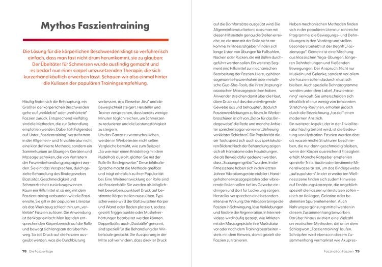 Produktbild: Die Faszienl&uuml;ge