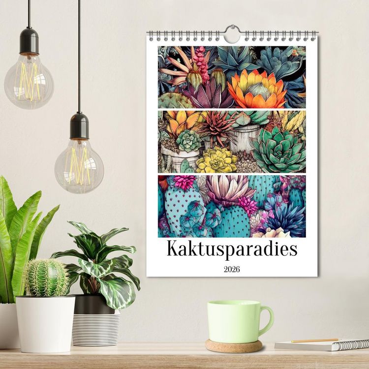 Produktbild: Kaktusparadies (Wandkalender 2026 DIN A4 hoch), CALVENDO Monatskalender