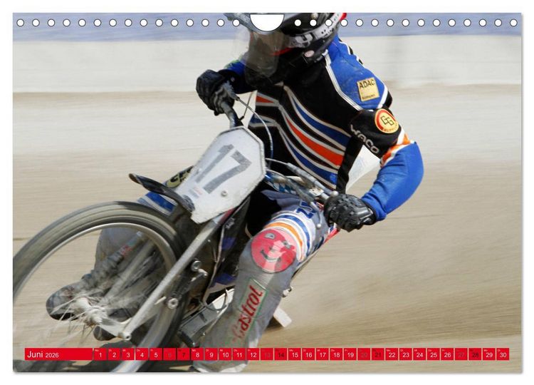 Produktbild: Speedway Sandbahn (Wandkalender 2026 DIN A4 quer), CALVENDO Monatskalender